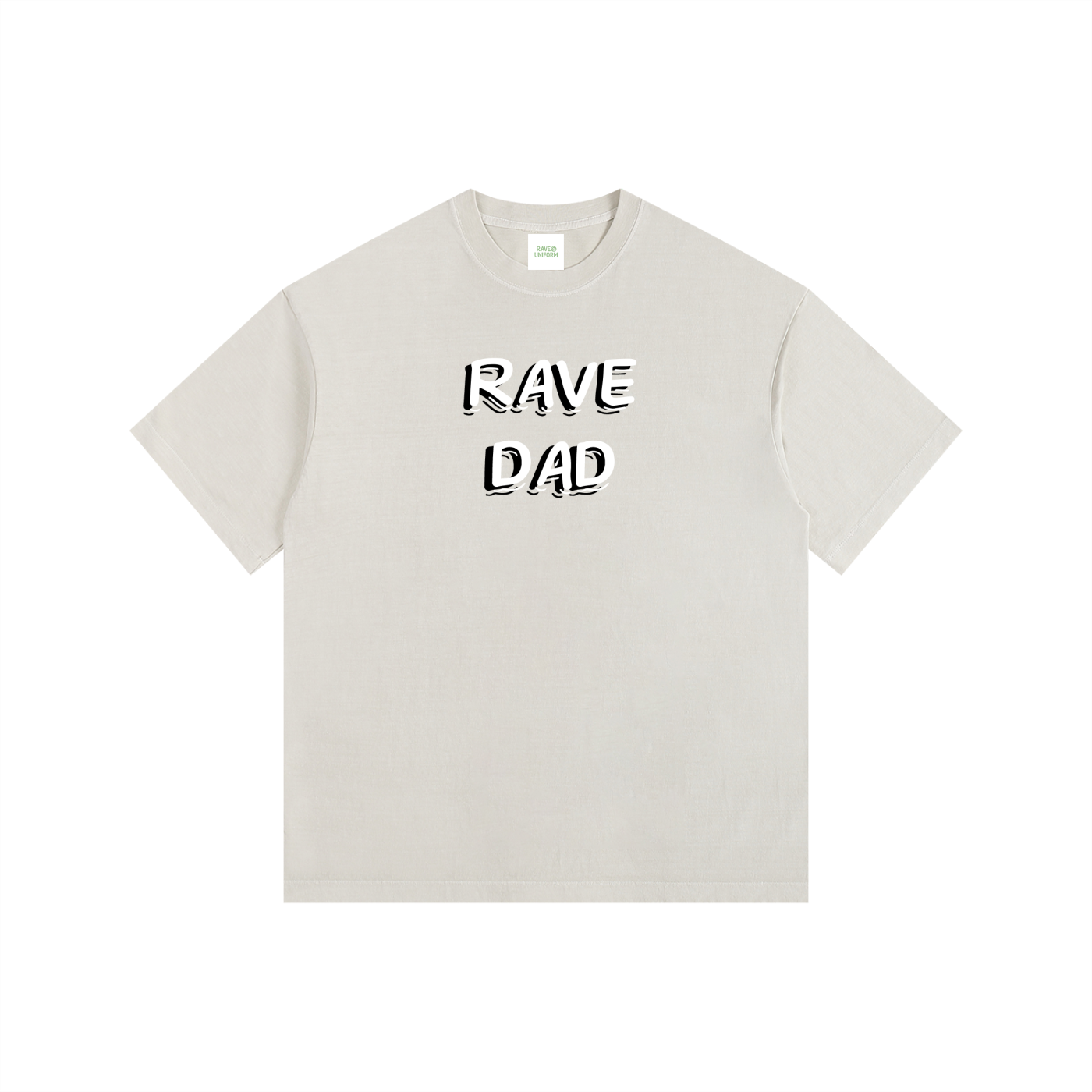 Rave Dad Oversized T-Shirt in Light Apricot by Rave Uniform