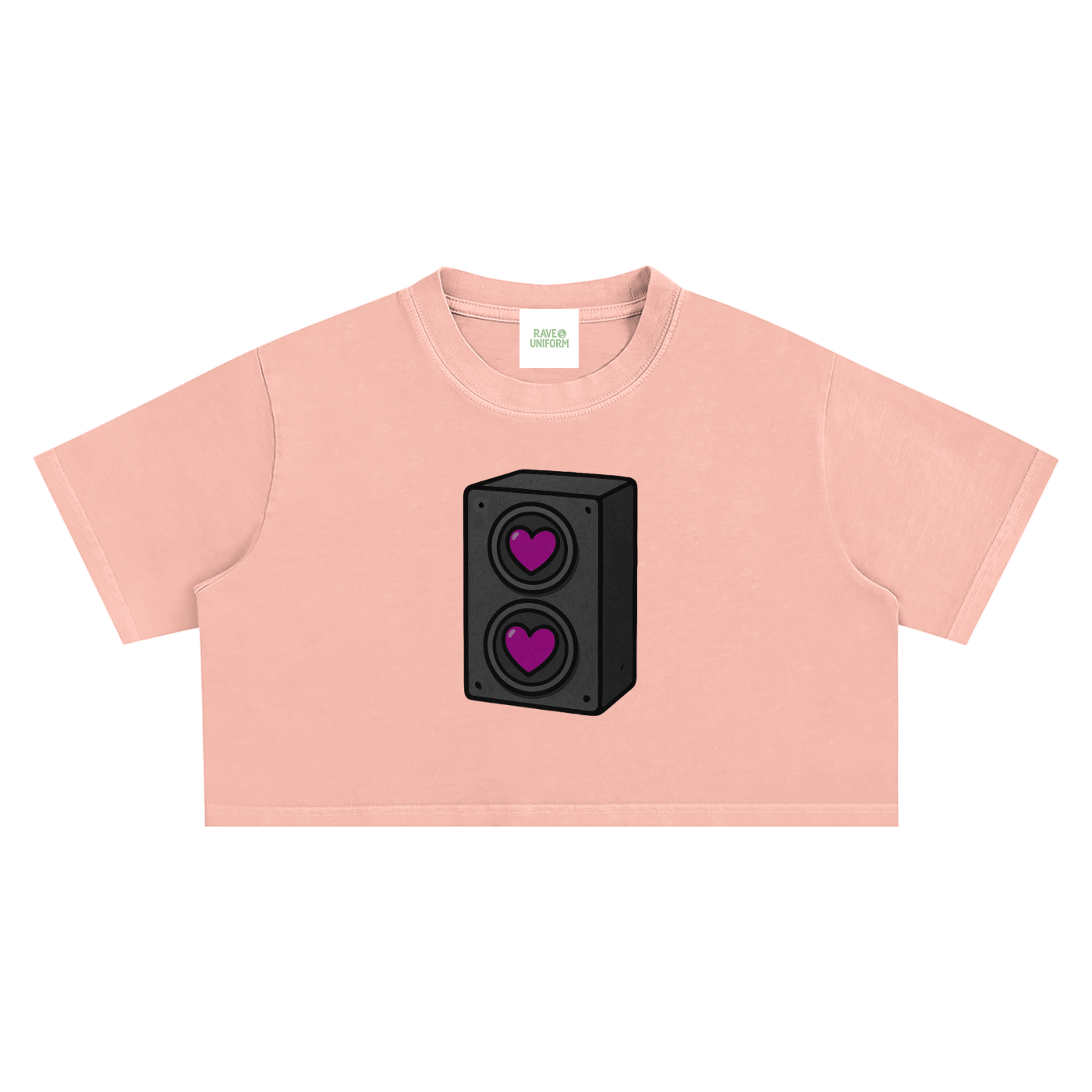Bass Love Crop Top - Rave Streetwear View