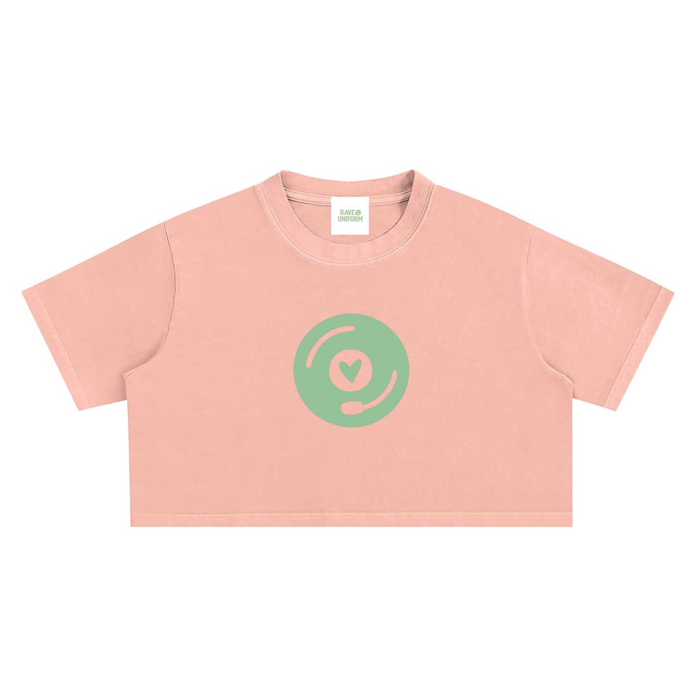 Vinyl Love Crop Top - Rave Streetwear View