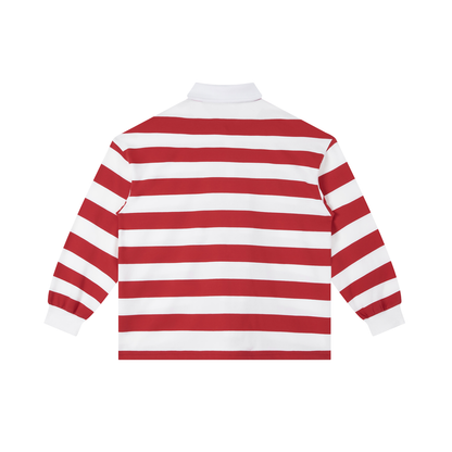 Smiley Stripe Polo Shirt