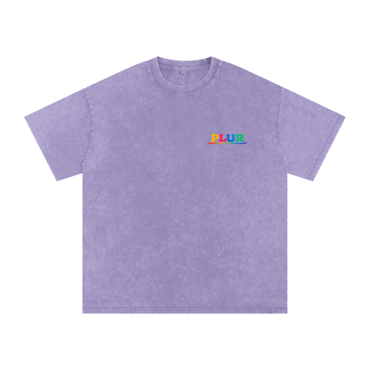 PLUR Oversized Vintage T-Shirt in Light Purple by Rave Uniform