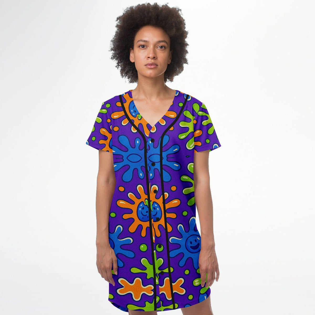Capri Sun Baseball Jersey Dress, front, on model