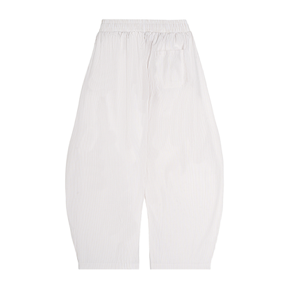 Striped Oversized Barrel Pants in Apricot alternate view by Rave Uniform