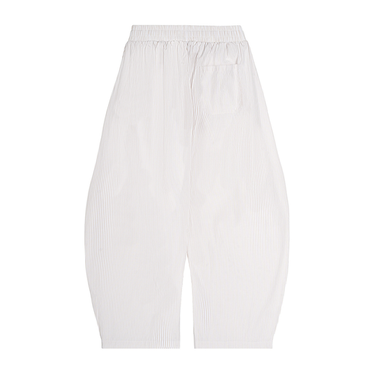 Striped Oversized Barrel Pants in Apricot alternate view by Rave Uniform