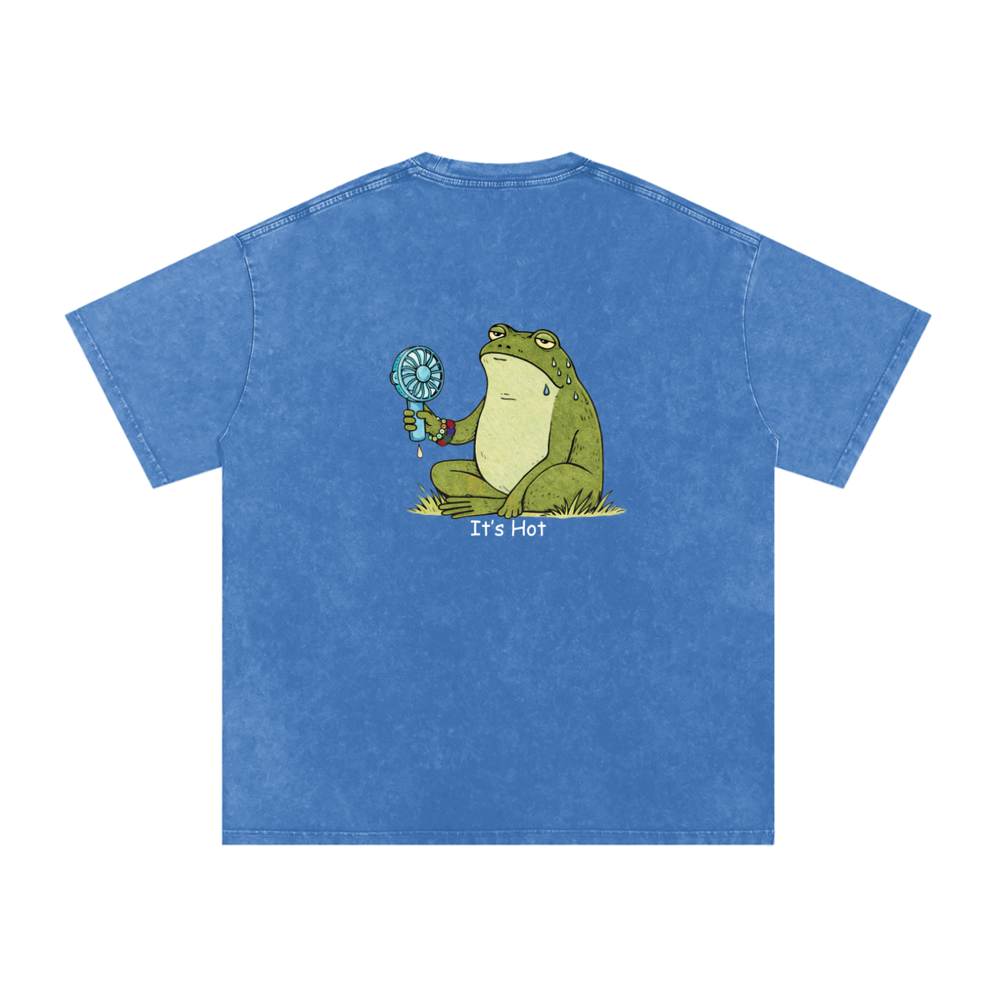 Its Hot Frog Oversized Vintage T-Shirt - Rave Uniform Detail View
