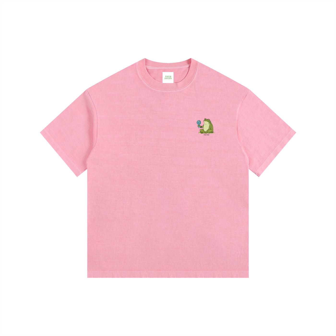 Its Hot Frog Oversized T-Shirt - Rave Uniform Detail View