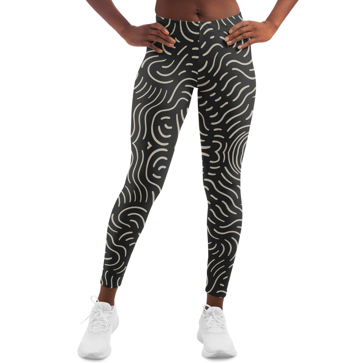 Golden Doodles Leggings, front, on model