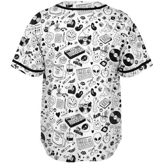 Stoner Doodles Inverted Baseball Jersey