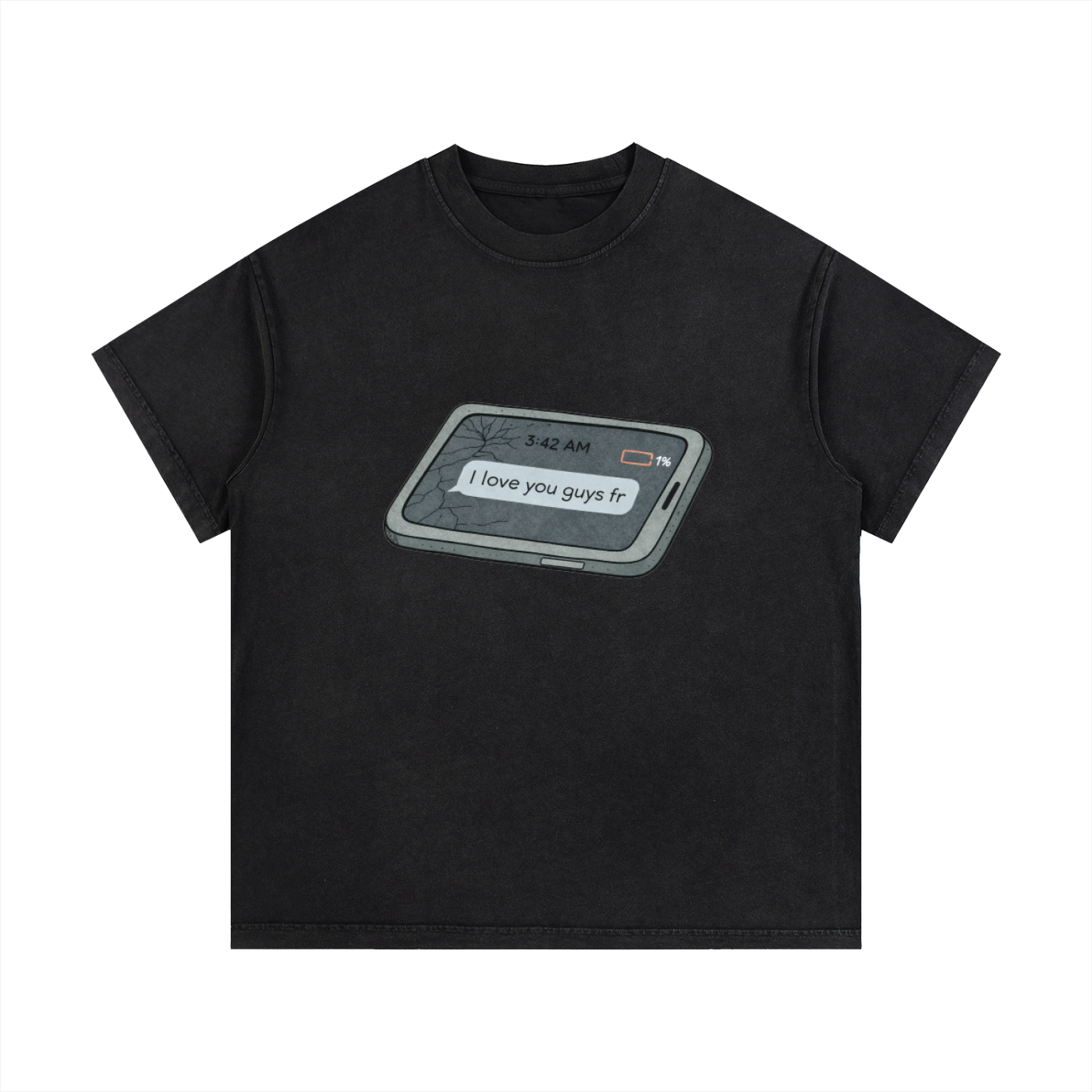 Love U T-Shirt in Black by Rave Uniform
