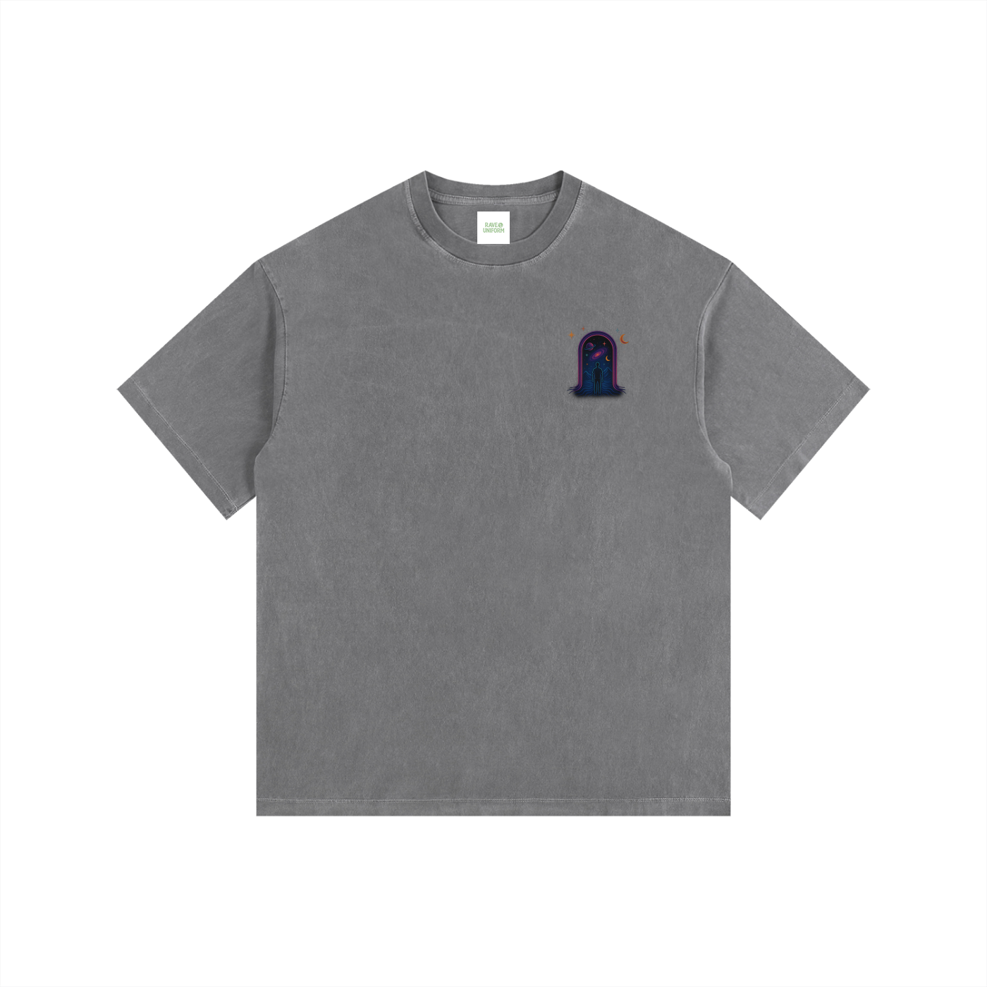 Interstellar Traveller Oversized T-Shirt in Gray by Rave Uniform