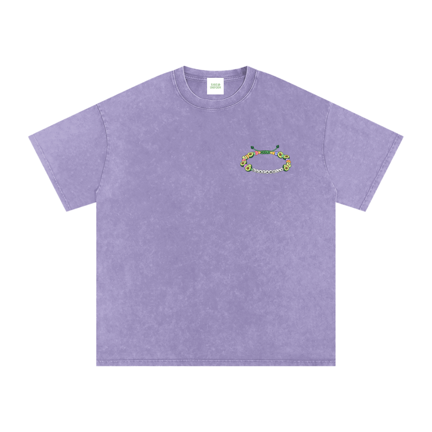 Holy Guacamolly Oversized Vintage T-Shirt in Light Purple by Rave Uniform