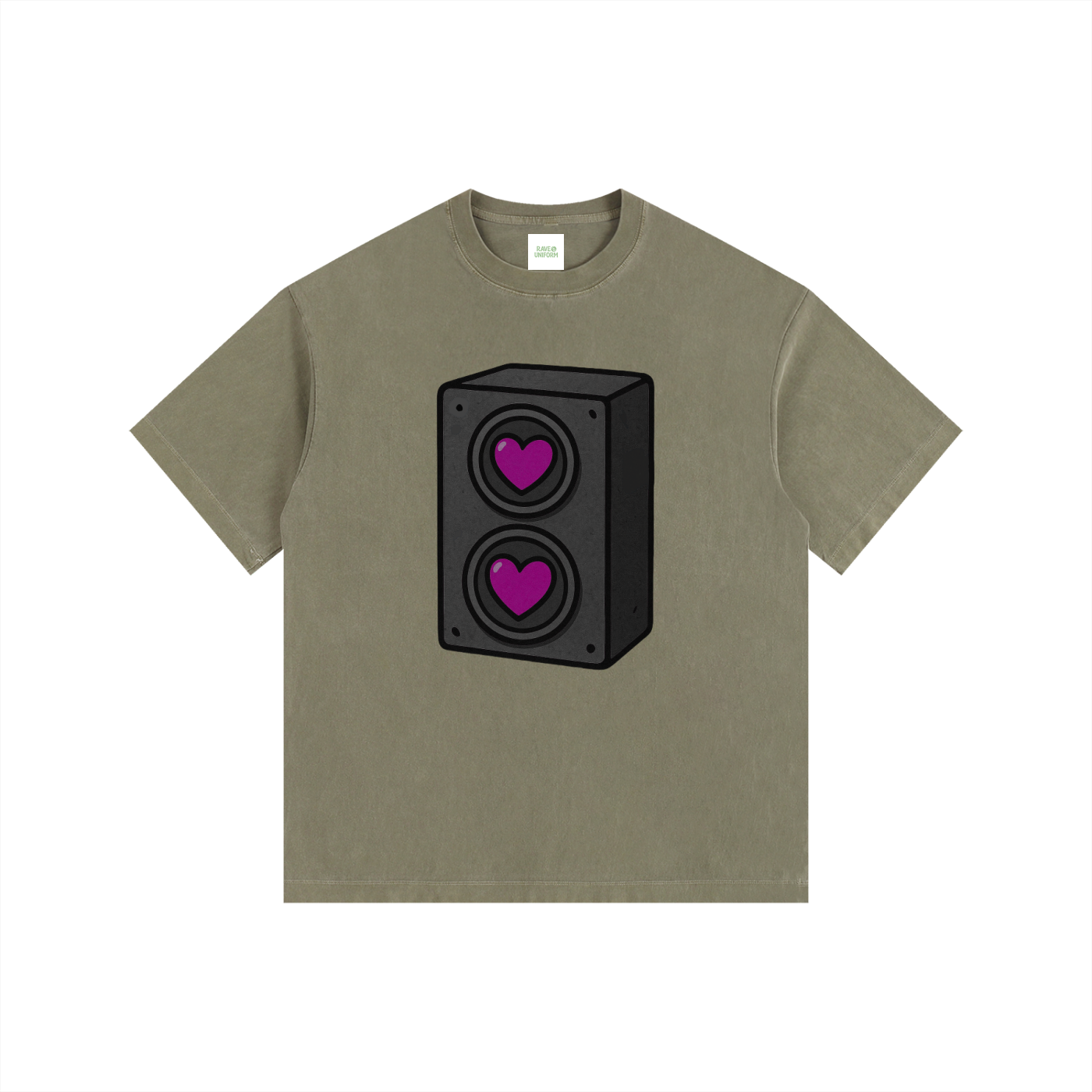 Bass Love Oversized T-Shirt - Rave Streetwear View