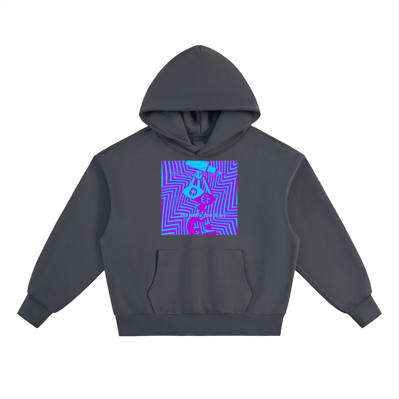 Eye Spy Hoodie in Charcoal Gray by Rave Uniform