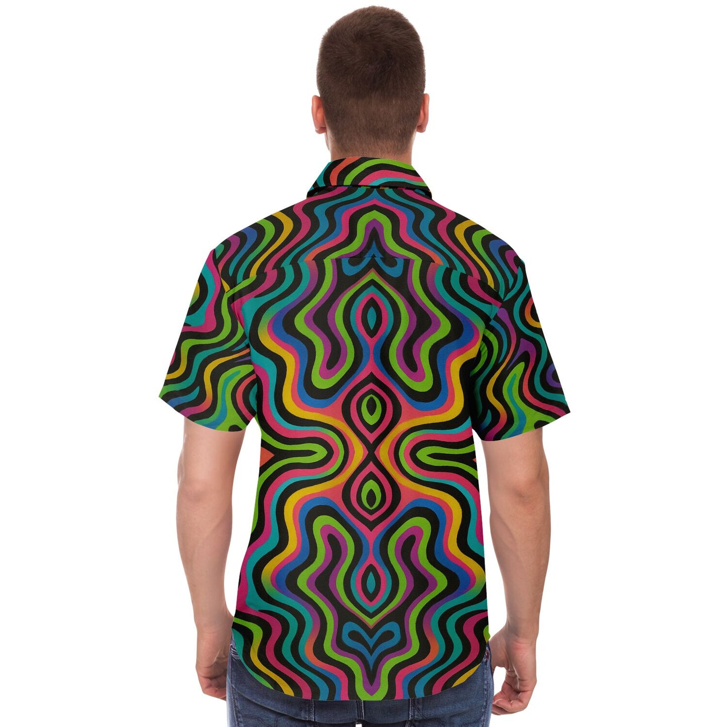 Psychedelic Drapes Button Up