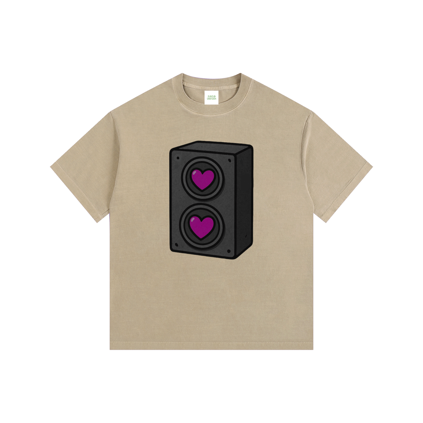Bass Love Oversized T-Shirt - Rave Streetwear View