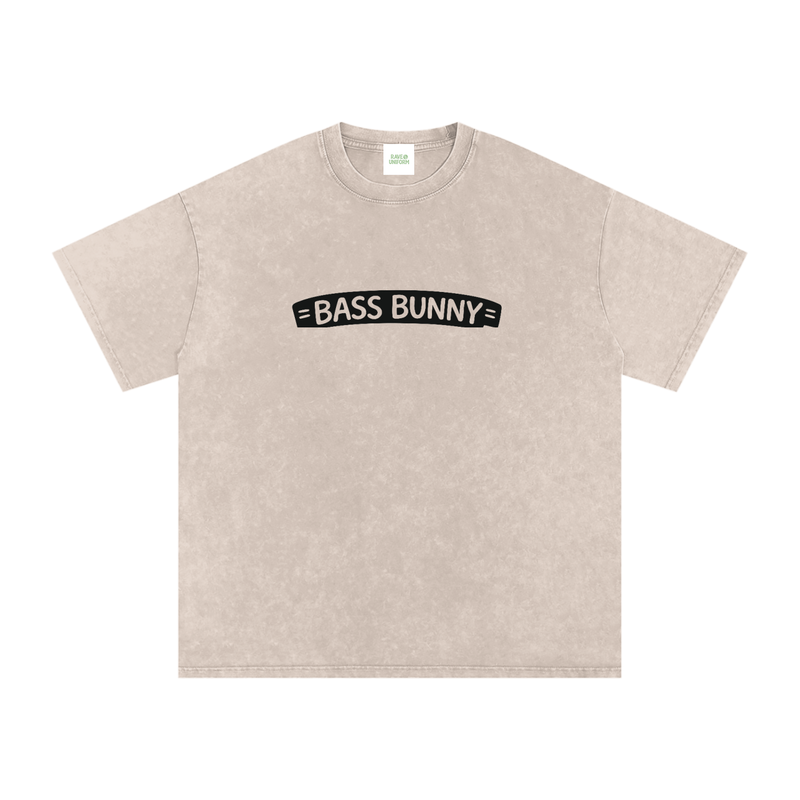 Bass Bunny Oversized Vintage T-Shirt