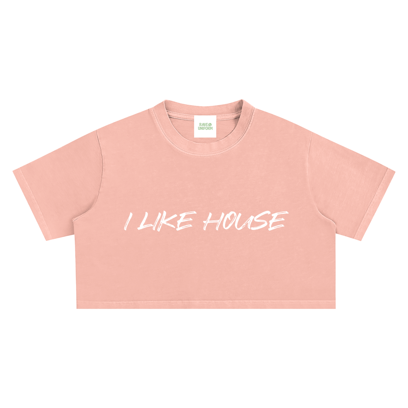 I Like House Crop Top - Rave Streetwear View
