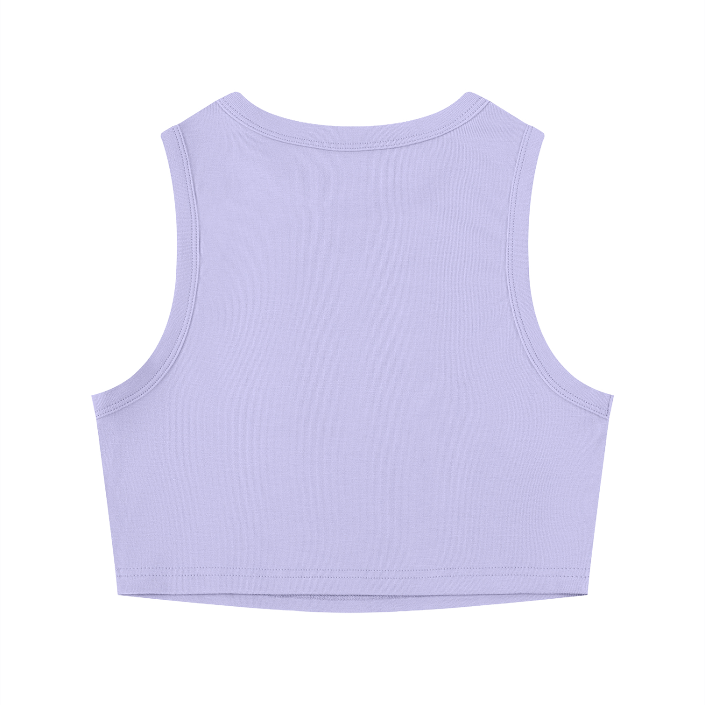 Crewneck Cropped Tank Top - Rave Uniform Detail View