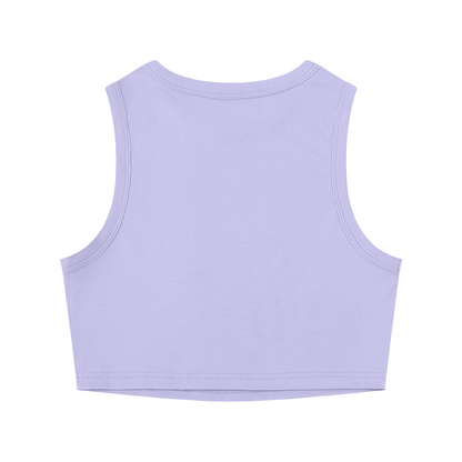 Crewneck Cropped Tank Top - Rave Uniform Detail View
