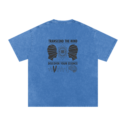 Free Mind Oversized Vintage T-Shirt in Light Blue alternate view by Rave Uniform