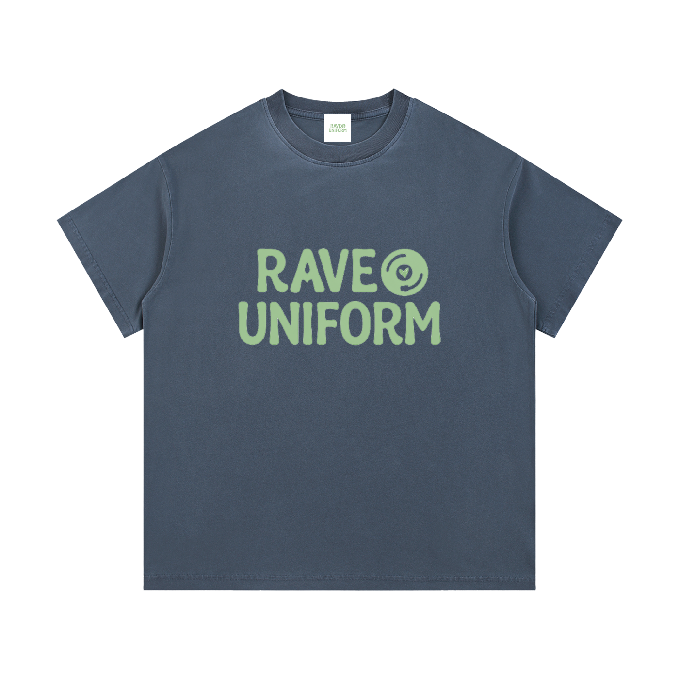 Rave Uniform T-Shirt in Gray Blue detail view