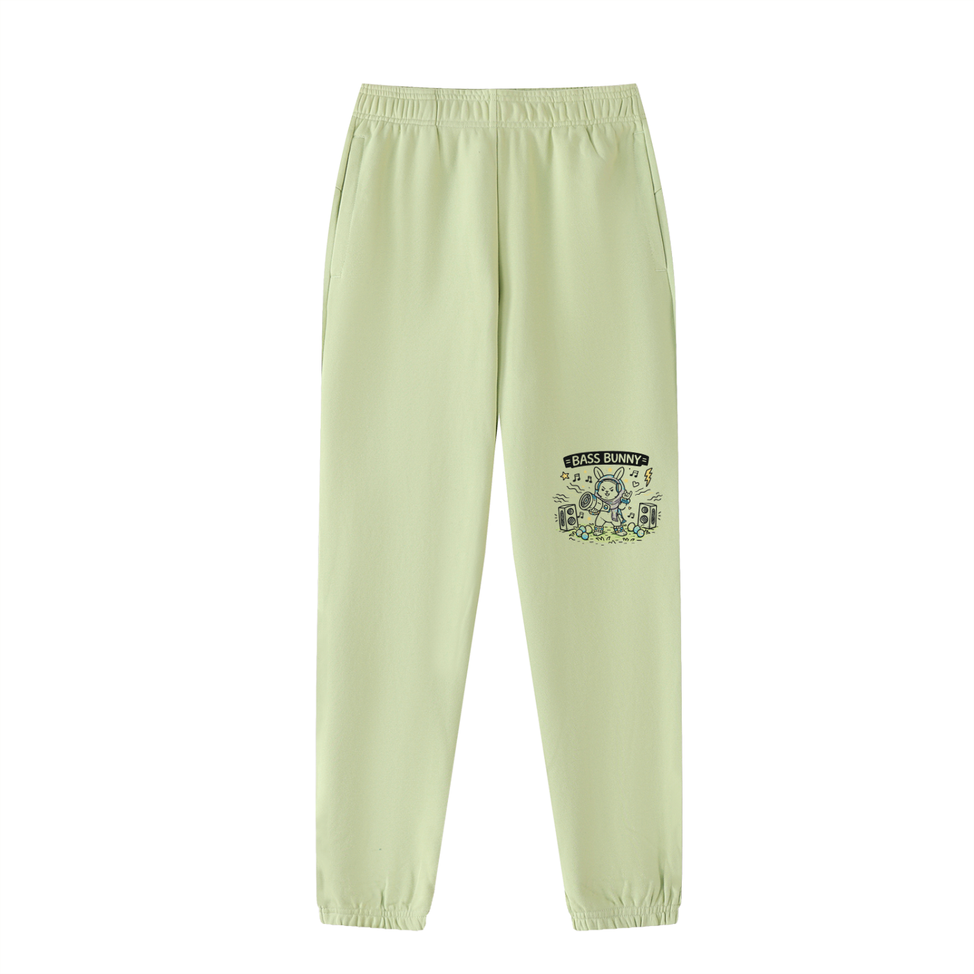 Bass Bunny Sweatpants - Rave Streetwear View