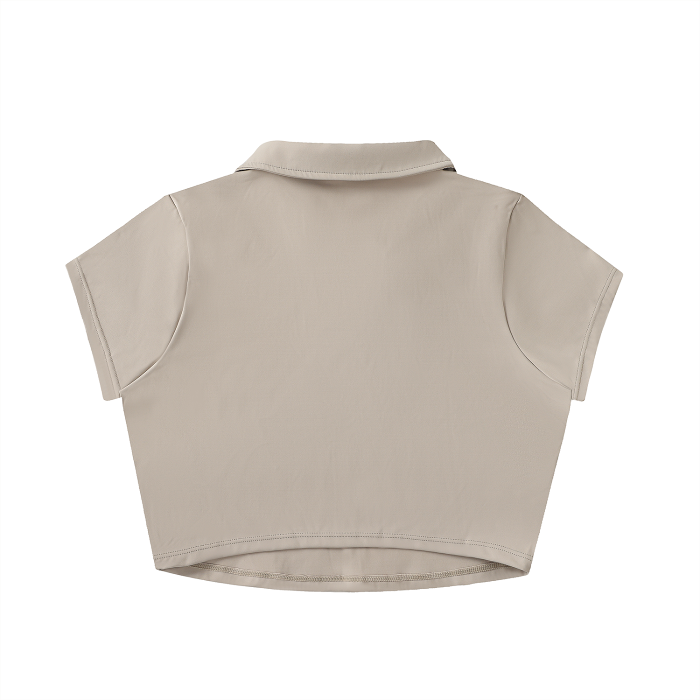 Lapel Crop Top