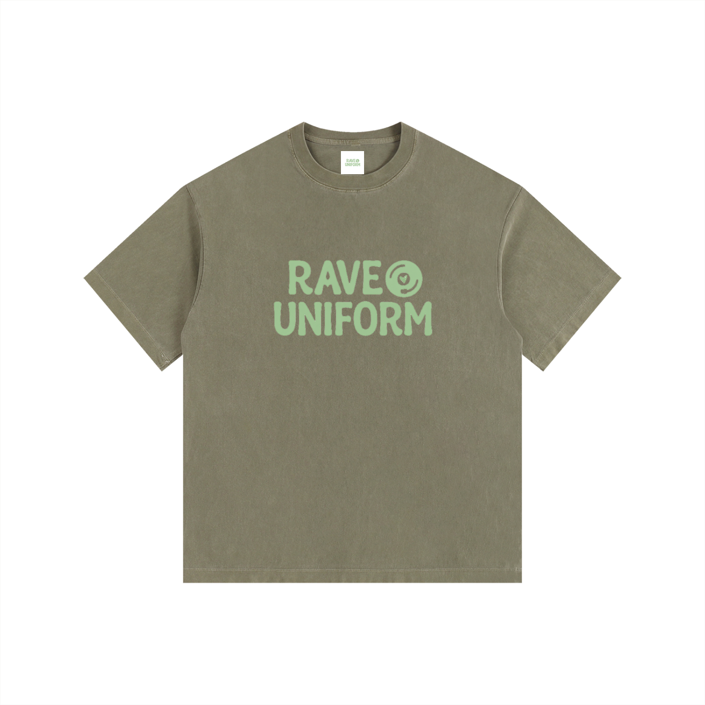 Rave Uniform Oversized T-Shirt in Army Green