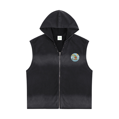 FIH Zip-Up Sleeveless Hoodie