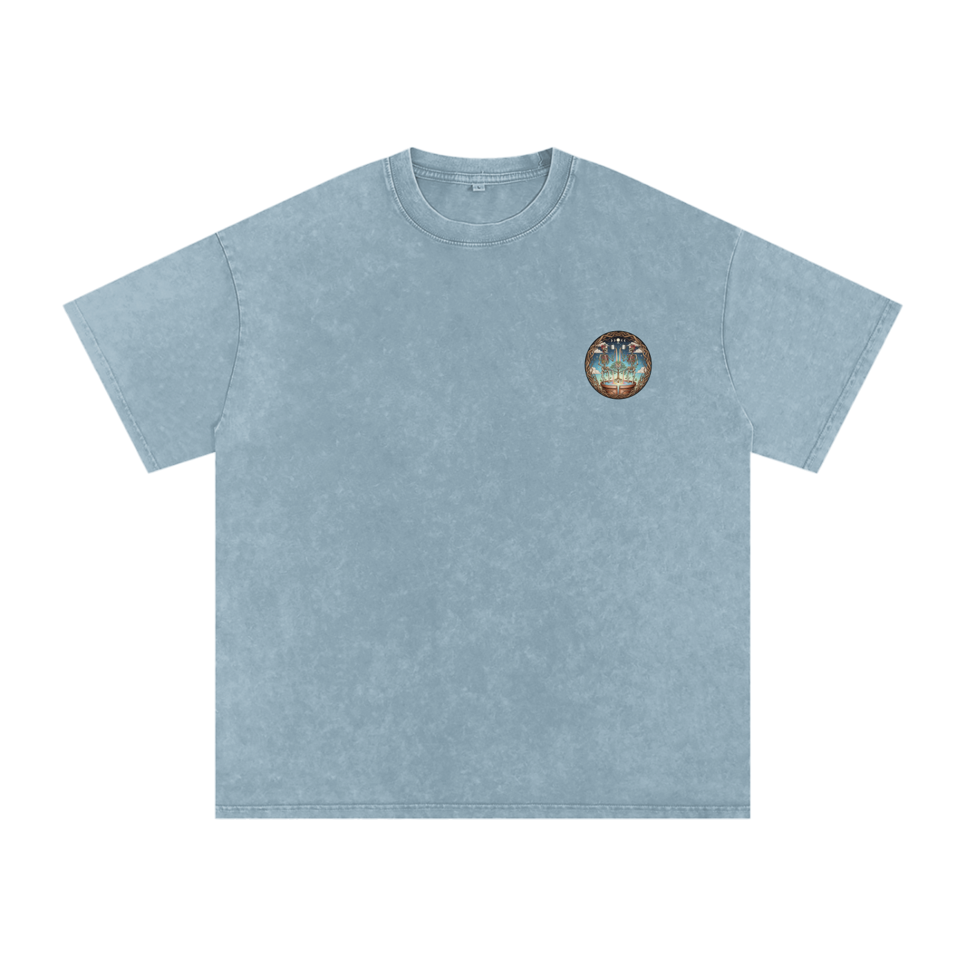 Flower Friends Oversized Vintage T-Shirt - Rave Uniform Detail View