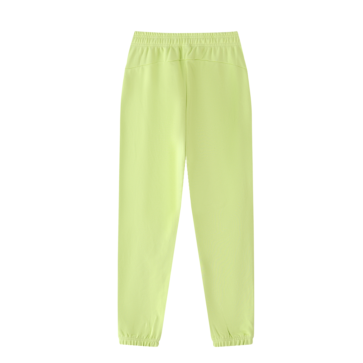 Rave Mom Cuffed Sweatpants in Lemon Green detail view by Rave Uniform