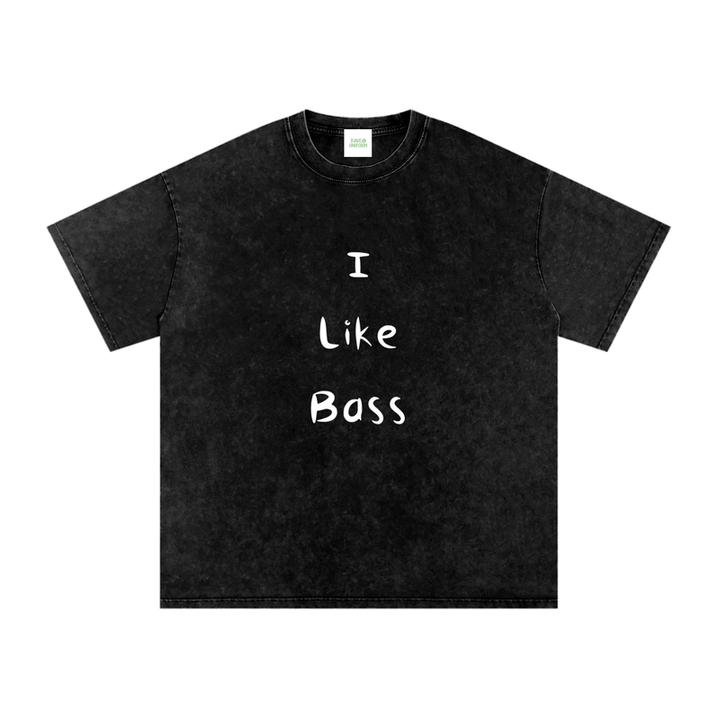 I Like Bass Oversized Vintage T-Shirt
