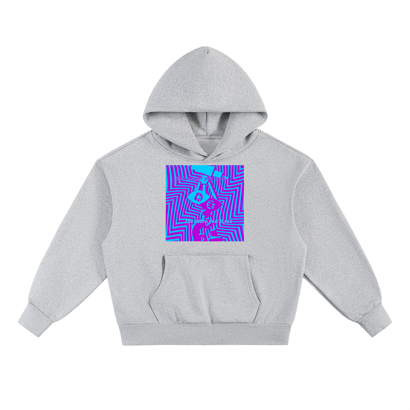 Eye Spy Hoodie in Flower Gray by Rave Uniform