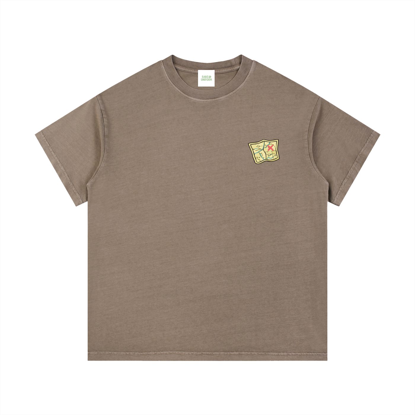 Side Quest T-Shirt in Coffee side view by Rave Uniform