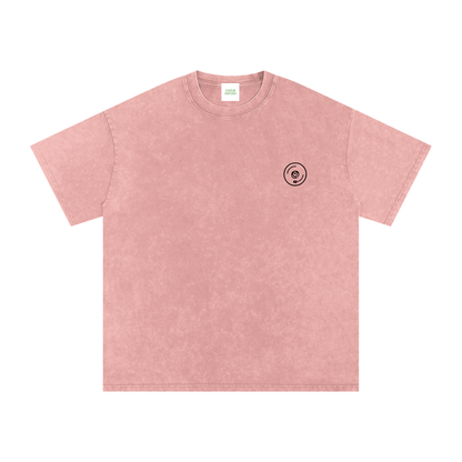 House Hunny Oversized Vintage T-Shirt in Light Pink detail view by Rave Uniform