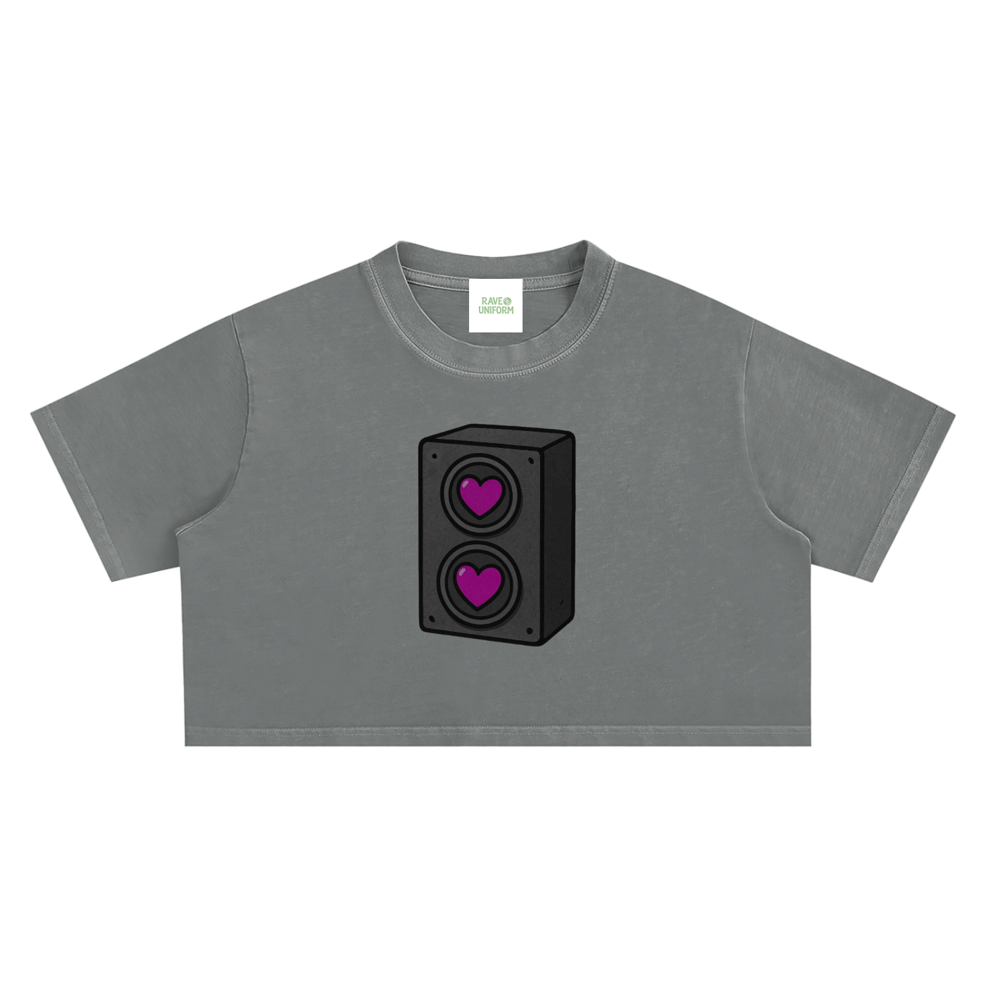 Bass Love Crop Top - Rave Streetwear View