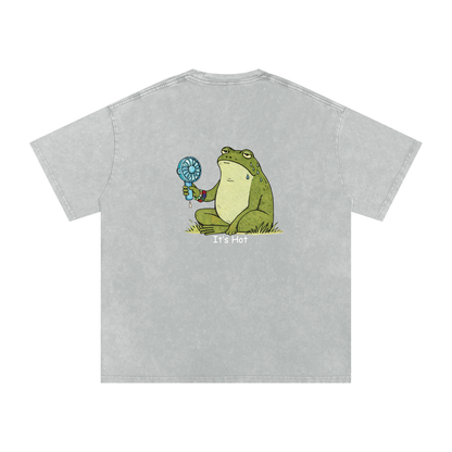 Its Hot Frog Oversized Vintage T-Shirt - Rave Streetwear View