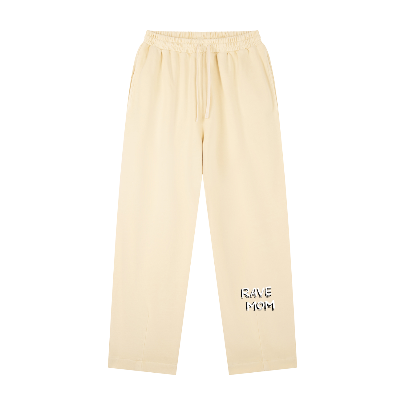 Rave Mom Drawstring Sweatpants in Apricot by Rave Uniform