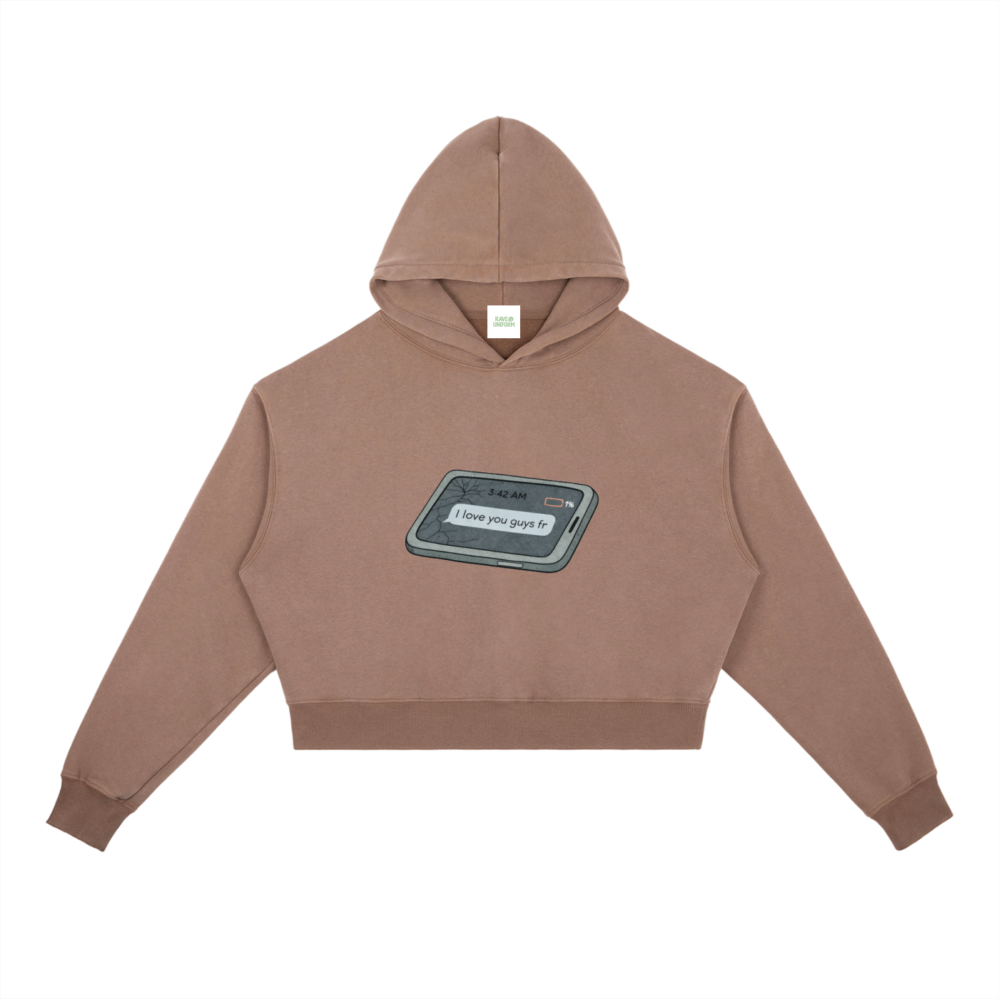 Love U Heavyweight Hoodie - Rave Streetwear View