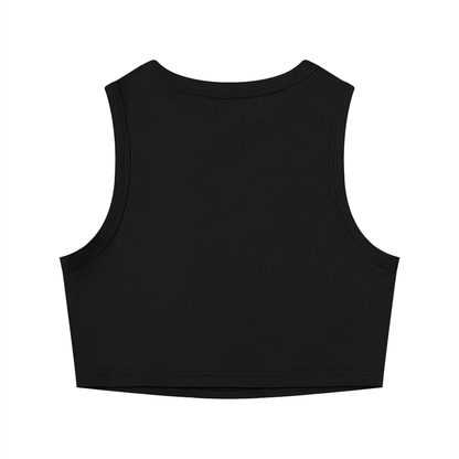 Crewneck Cropped Tank Top - Rave Uniform Side View