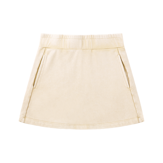 Cotton Wash Mini Skirt