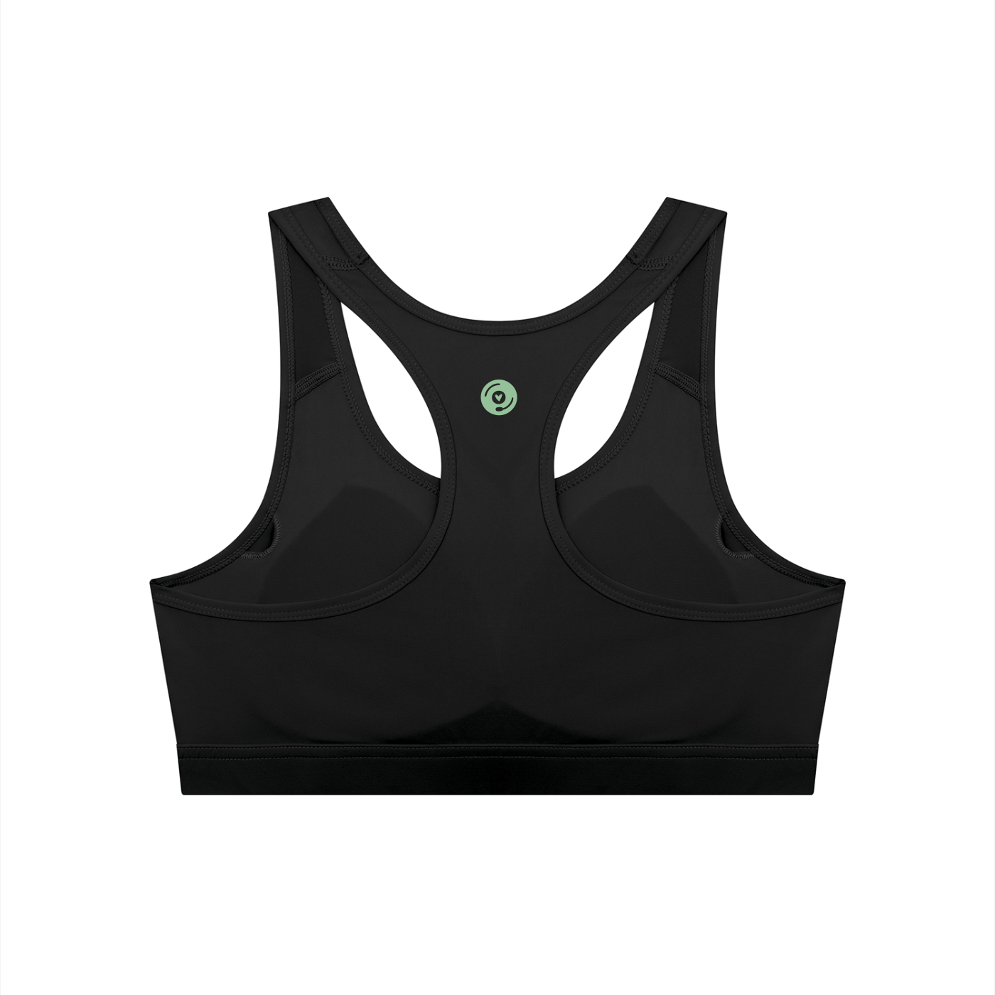 Vinyl Love Cropped Sports Bra - Rave Uniform Side View