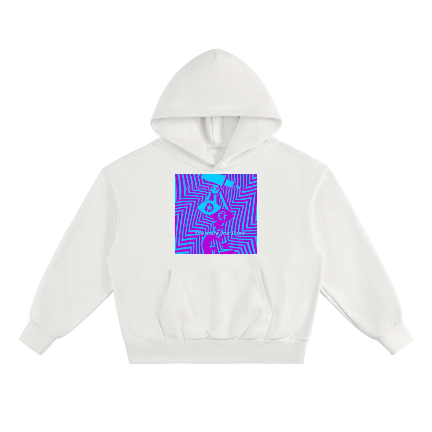 Eye Spy Hoodie in White by Rave Uniform