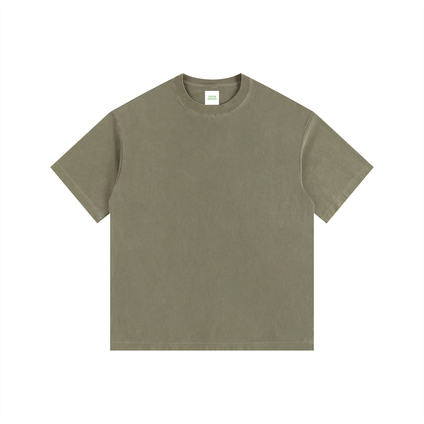 Who Is B2B Oversized Shirt in Army Green by Rave Uniform