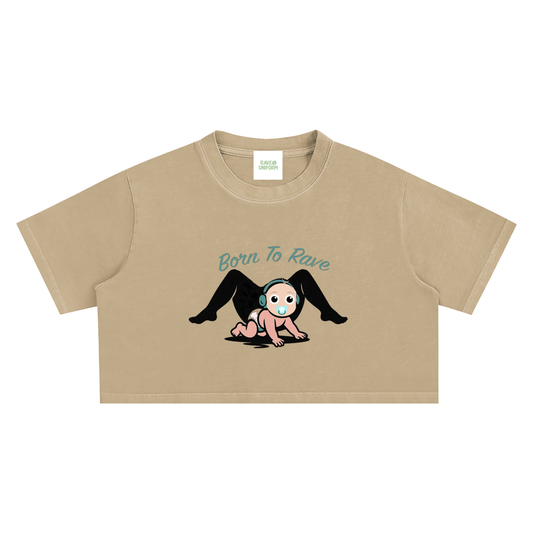 Born To Rave Crop Top