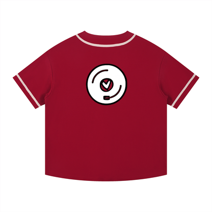 Contrast Piped Button-Up Jersey