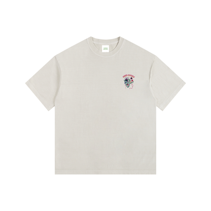 Inner Garden Oversized T-Shirt in Light Apricot by Rave Uniform