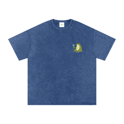 Its Hot Frog Oversized Vintage T-Shirt - Rave Uniform Detail View