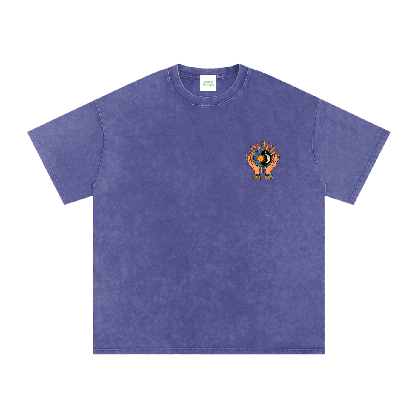 Aztec Rising Oversized Vintage T-Shirt - Rave Streetwear View