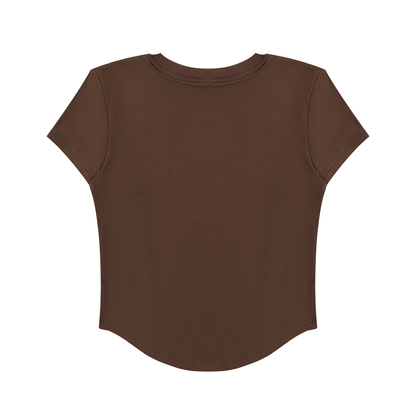 Comfy Paneled Crop T-Shirt - Rave Uniform Detail View